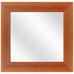 Spiegel met Brede Houten Lijst - Kersen - 40x40 cm