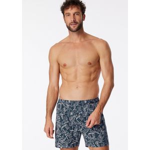 Schiesser Wijde boxershort - 909 Blue - maat XL (XL) - Heren Volwassenen - 100% katoen- 180845-909-XL