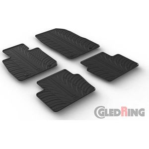 Gledring Rubbermatten passend voor Mazda CX-3 2015- (T profiel 4-delig + montageclips)