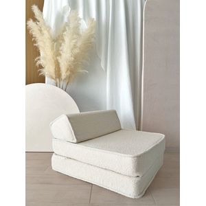 Moje | Bouclé Lounger - Bouclé Cream