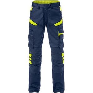 Fristads Broek 2555 Stfp - Marineblauw/hi-vis geel - D120