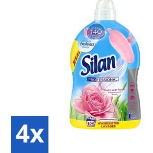 Silan Professional - Wasverzachter - Passie voor Rozen - 125 Wasbeurten - 2.75L - Voordeelverpakking - 4 stuks