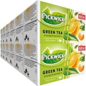 Pickwick Orange-Mandarin Groene Thee - 12 x 20 theezakjes