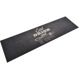 vidaXL-Keukenmat-wasbaar-keukenprint-45x150-cm-fluweel-zwart