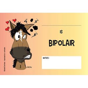 humoristische bordjes paard - Bipolaire