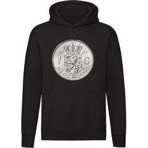 Zilveren Gulden Hoodie | geld | munt | Nederland | zilver | muntgeld | Unisex | Trui | Hoodie | Sweater | Capuchon