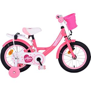 Volare Ashley Kinderfiets - Meisjes - 14 inch - Roze/Rood