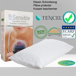 B-sensible kussenbeschermer | Kussensloop | Wit | 50 x 70 cm | 100% natuurlijk Tencel | Waterdicht |