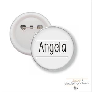 Button Met Speld 58 MM - Angela