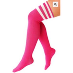 Dames Kniekousen - Roze - Katoen / Polyester / Elastaan - Sokken - One size