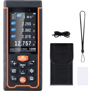 Laser afstandsmeter PRO - 121m Meetbereik - Lasermeter - Laserafstandsmeter - 2,4"" LCD-Scherm - Nauwkeurige Digitale waterpas meter