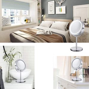 Make-up spiegel Cosmetische spiegel met licht 10-voudige vergroting - HD dubbelzijdige - 360 graden instelbaar
