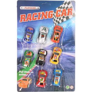 Johntoy Raceautoset Playgear 8-delig