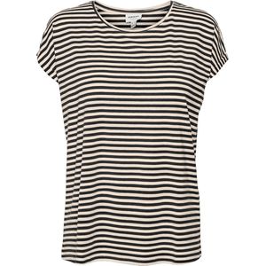 Vero Moda Ava Plain Stripe T-shirt Vrouwen - Maat XL