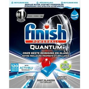 Finish Powerball Quantum Ultimate - 120 vaatwastabletten - ActivBlu technology