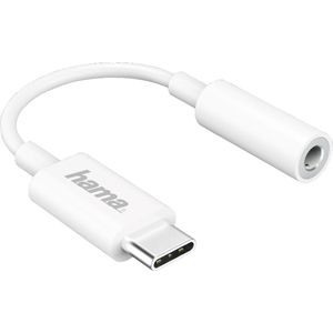 Hama USB-C-adapter Naar 3,5-mm-audio-aansluiting Wit