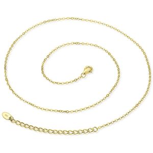 Schakelketting - 18k Geelgouden Aanpasbaar