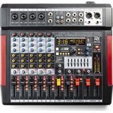 Mengtafel - Power Dynamics PDM-T604 - 6-kanaals mengpaneel Bluetooth, DSP, mp3 en USB audio interface