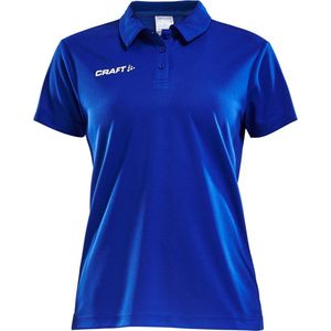 Craft Progress Polo Pique dames  Sportpolo - Maat M  - Vrouwen - blauw/wit