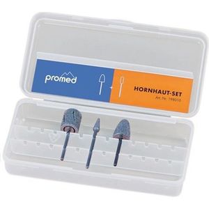 Promed - Pedicure set Eelt - 4-delig - Frees set om eelt te verwijderen - Pedicure - 3x eeltverwijderaar