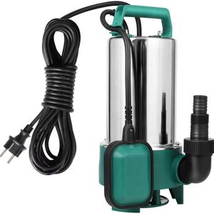 Vijverpomp - Waterpomp - Dompelpomp - Fonteinpomp - 1.100W - Voor Schoon en Vuil Water - Met Automatische Vlotterschakelaar - 16.500 L/u - Voor Zwembad, Vijver, Tuin & Overstromingskelder - Blauw