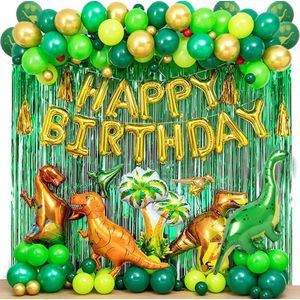 Dinosaurus Verjaardagsfeest Decoratie - Dinosaurus Ballonnen Boog Slinger Kit102 stuks - Gelukkige Verjaardag Luchtballonnen - Dino Party Boy Geschenken