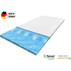 Boxspring Xpert Topper - Premium Topdekmatras -  Gel Koudschuim topper - 90x200