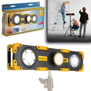 Bouwlamp LED - Oplaadbaar via USB - Magnetisch