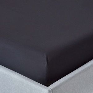 Homescapes hoeslaken zwart, draaddichtheid 200, 190 x 120 cm