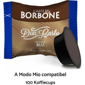 Borbone Don Carlo blauw (100st) - Lavazza A Modo Mio Koffiecups compatibel