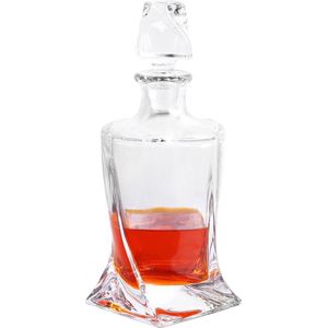 Intirilife whiskey karaf - 750 ml inhoud - karaf voor rum, wodka, whisky en nog veel meer