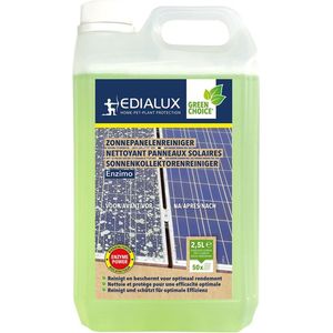Edialux Enzimo zonnepanelenreiniger kant en klaar - 2.5L voor ca. 50 zonnepanelen - Reinigt en beschermt voor optimaal rendement