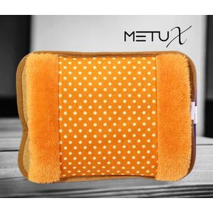 MetuX® - Elektrische Handwarmer Kruik - Warmwater Kruik - Handwarmer - Handenwarmer - Babykruik - Draadloos en oplaadbaar - Handwarmers Herbruikbaar - Kruik Elektrisch - Elektrische Kruik Met Handwarmer Licht Bruin Warmwaterkruik - Licht Bruin