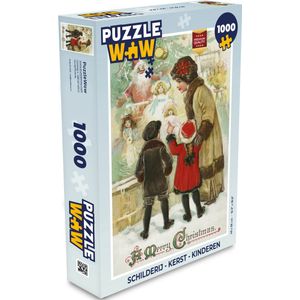 Puzzel Kunst - Kerst - Kinderen - Legpuzzel - Puzzel 1000 stukjes volwassenen - Kerst - Cadeau - Kerstcadeau voor mannen, vrouwen en kinderen