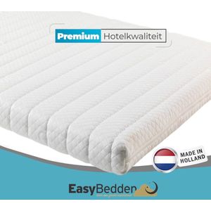 EasyBedden® Topmatras - 120x210 - Topper Matras HR Koudschuim - Hybrid - Topdekmatras - circa 9 cm - Afritsbaar Wasbaar Tijk - Orthopedisch Purschuim - Anti-allergisch - Topper Hotel XL - Anti Bacterieel