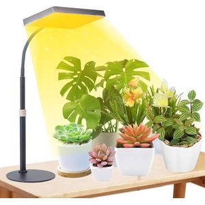 Led-bureau-plantenlamp volledig spectrum plantenlicht voor kamerplanten 200 W groeilamp voor planten aan/uit-schakelaar met timer