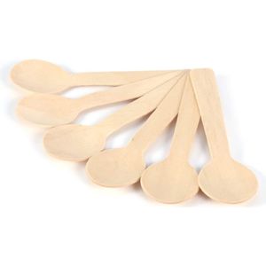 Houten theelepels 200x | Houten lepel | BIO | Houten Koffie lepels | ijs lepels | Houten ijslepel koffielepel | Houten koffielepel | Wegwerp | Bestek set | Restaurants | Picknick | To Go | Ontbijt | Catering | Lunch | Diner | 10 cm | Theelepeltjes