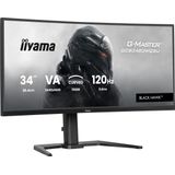 iiyama G-Master GCB3482WQSU-B2 Black Hawk - 34 inch - WQHD - VA - 120 Hz - Verstelbaar - Curved