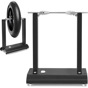 Aufun Bandenbalancer Motorfiets Balanceermachine Bandenbalancer met Kegelniveau en Steunpoten Bandenwisselaar Bandenwisselaar, 40x19x50cm