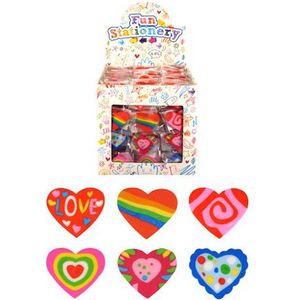 216 Stuks - Harten Gummen - Harten Gom - In Traktatiebox - Gum - Uitdeelcadeautjes - Klein speelgoed - Traktatie voor kinderen