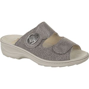 Fidelio Softline Klittenband Slipper Uitneembaar Voetbed 234011.48 Taupe