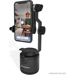 Axis Gimbal-stabilisator voor smartphone camera - gemotoriseerde roterende houder voor professionele 3D 360-fotoscans met draagbaar en opvouwbaar statief