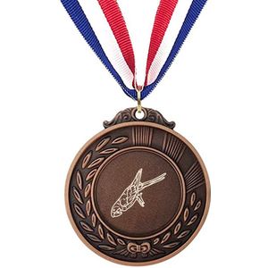 Akyol - papegaai medaille bronskleuring - Papegaai - huisdier - leuk kado voor iemand die van vogels houd