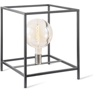 Home Sweet Home - Moderne tafellamp Kaso - Zwart - 35/35/40cm - bedlampje - geschikt voor E27 LED lichtbron - gemaakt van Metaal