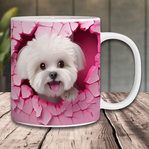 Mok Cadeau Hondje - Mok met tekst - Verjaardag cadeau - Cadeau voor vrouw - Koffiemok - Grappige cadeaus - Cadeau voor man - Kado man - Kado vrouw - Mokken en bekers - Vaderdag of moederdag Cadeau - Verjaardag cadeau