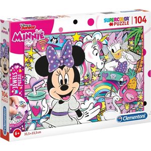 Clementoni Legpuzzel Minnie Mouse Jewels Karton 104 Stukjes