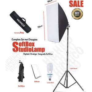 HiCHiCO Softbox Studiolamp - Fotografie Softbox Studioflitsers Complete Set met Draagtas