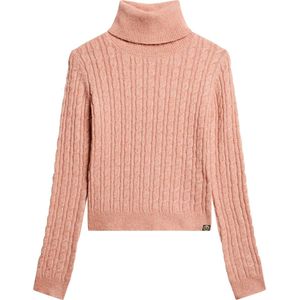 Superdry FITTED CABLE ROLL NECK JUMPER Dames Trui - Maat XL