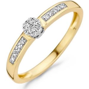 Blush Ring 1623BDI/54 14k Geelgoud 0,12crt G SI Briljant geslepen Diamant Maat 54