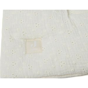 Jollein - Boxkleed Embroidery (Ivory) - Katoen - Speelkleed Baby - 75x95cm